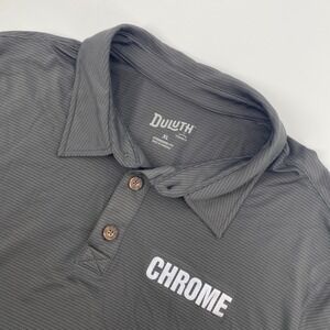 Duluth Polo Mens Extra Large Black Chrome Graphic